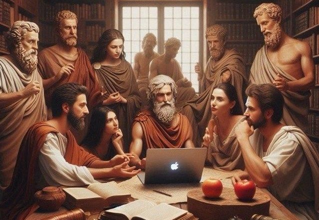Dialoghi con l'IA: filosofia, storia e letteratura in un cenacolo invernale