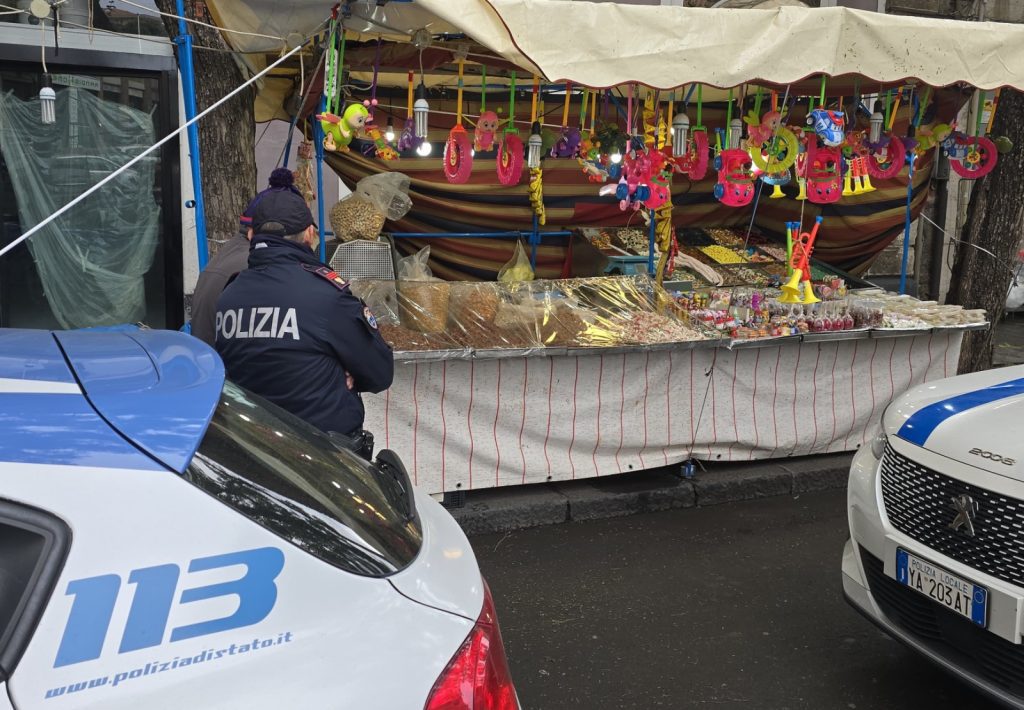 Sant'Agata: task force in azione nel centro di Catania per contrastare l'abusivismo commerciale