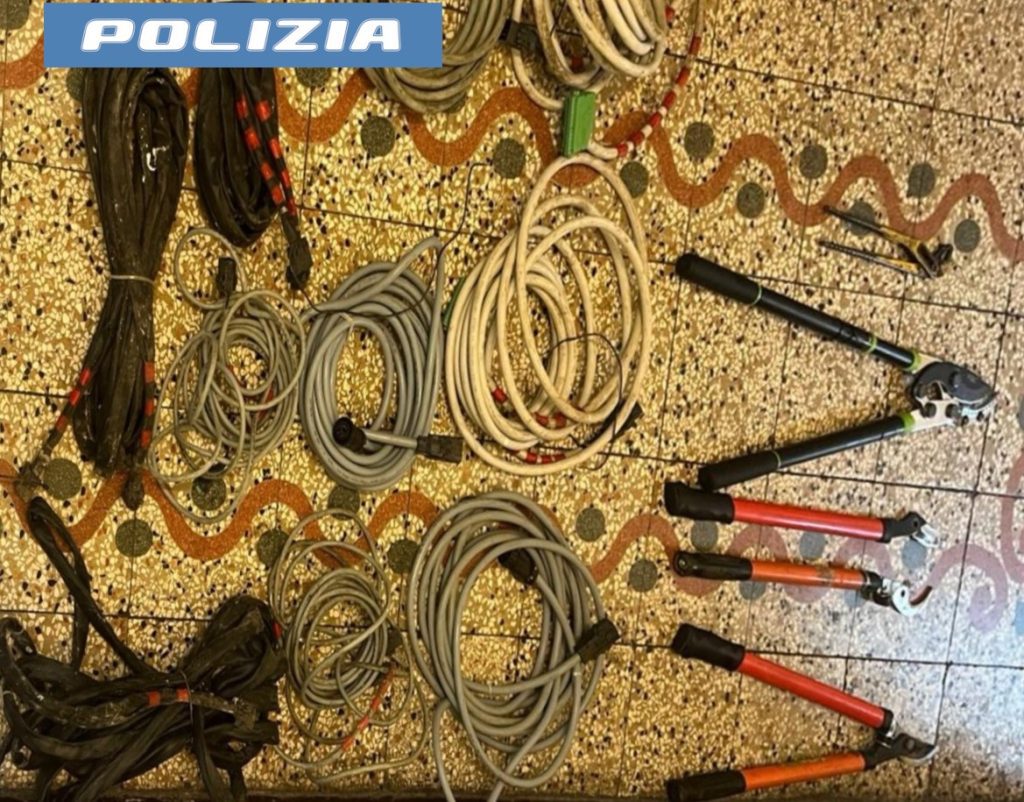 Catania, controlli contro il furto di cavi di rame: due uomini arrestati in flagranza