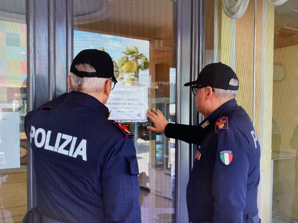 Palagonia, bar ritrovo di pregiudicati: il Questore dispone sette giorni di chiusura