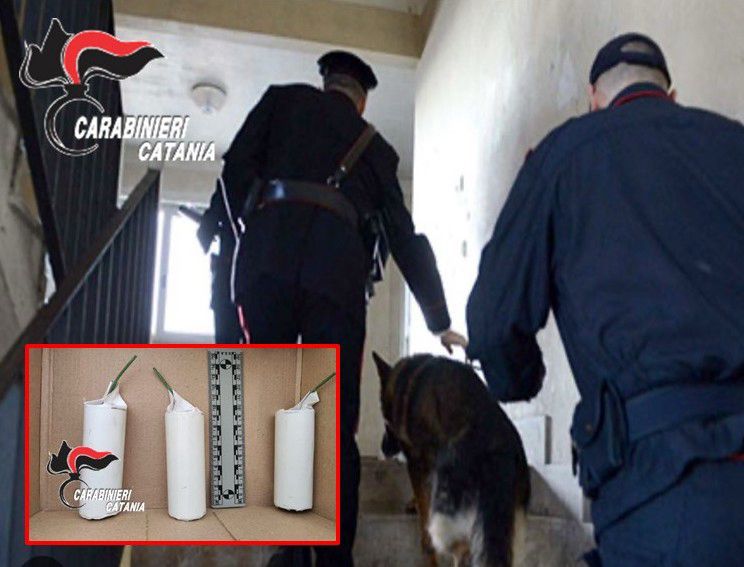 Mascali, droga e ordigni in casa durante i domiciliari: 29enne denunciato