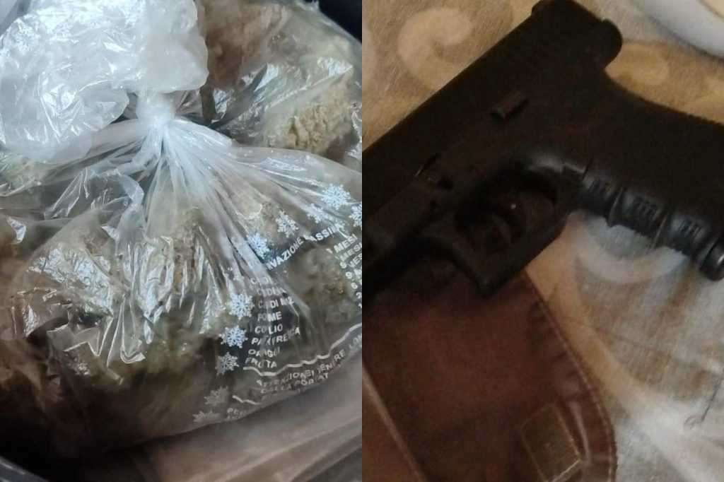 Catania, friggitrice ad aria e borsello con silenziatore: droga e pistola nascoste in casa. 31enne arrestato grazie a YouPol