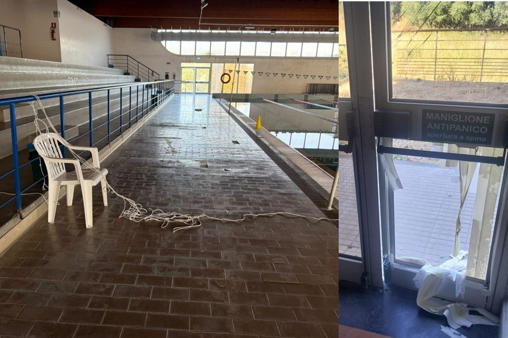 Paternò, atti vandalici alla piscina 'Giovanni Paolo II': due minorenni fanno irruzione e devastano locali