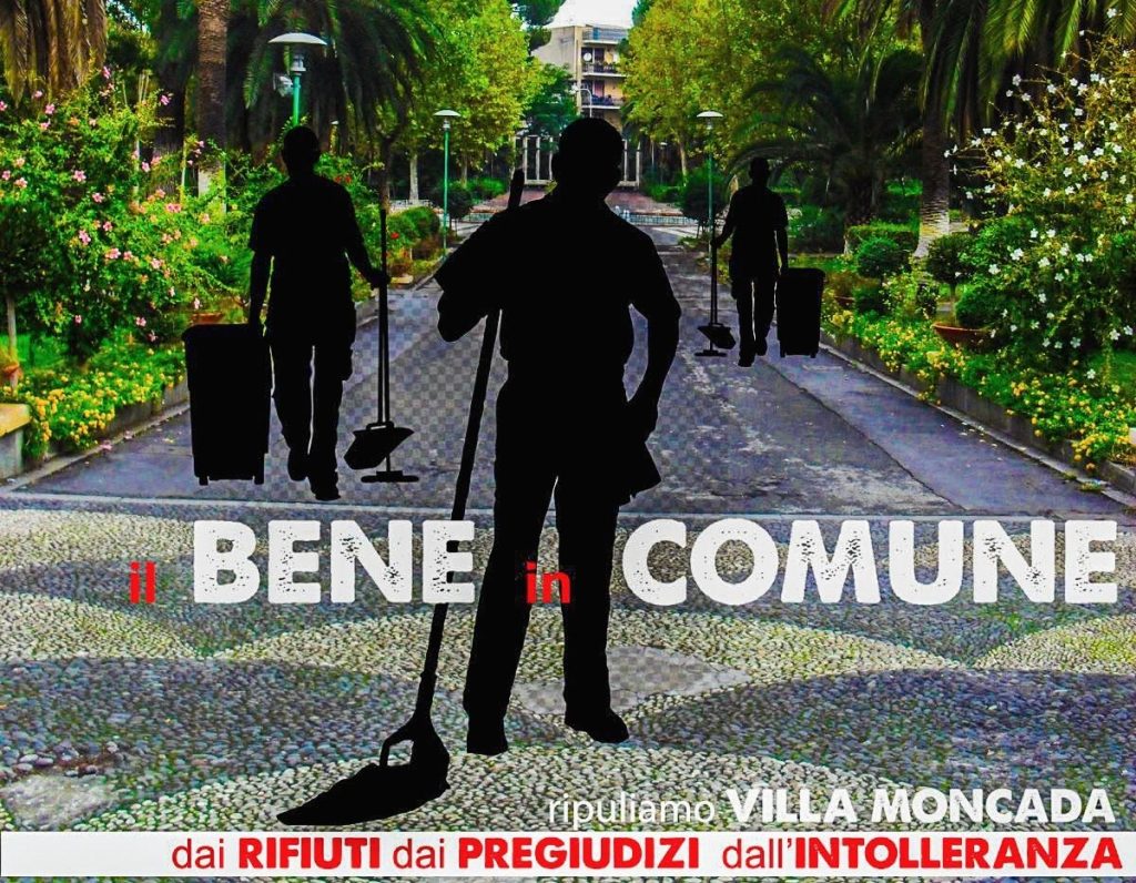Villa Moncada, pulizia collettiva contro degrado e pregiudizi: l'appello del Polo Sociale "Polifemo"