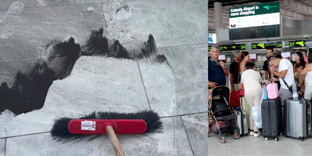 Etna, cenere ovunque e voli contati: l'aeroporto di Catania resta mezzo bloccato