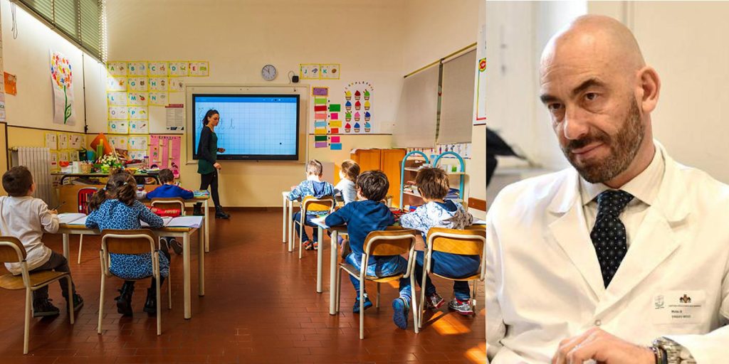 L’infettivologo Bassetti: "Rinvio lezioni scuole primarie in Sicilia per i richiami vaccinali. Aule siano sicure"