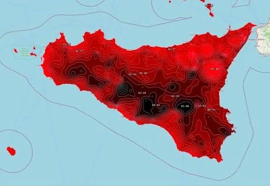 Caldo bollente in Sicilia: Caltanissetta ed Enna toccano i 42,7 gradi. Costa orientale "solo" a 34